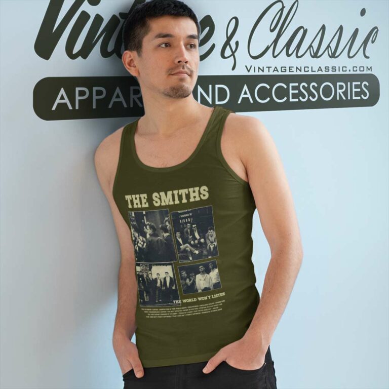 The World Wont Listen Album The Smiths Tank Top Racerback The World Wont Listen Album The Smiths Tank Top Racerback
