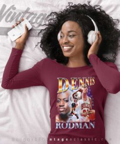 The Worm Dennis Rodman Chicago Bulls Long Sleeve Tee