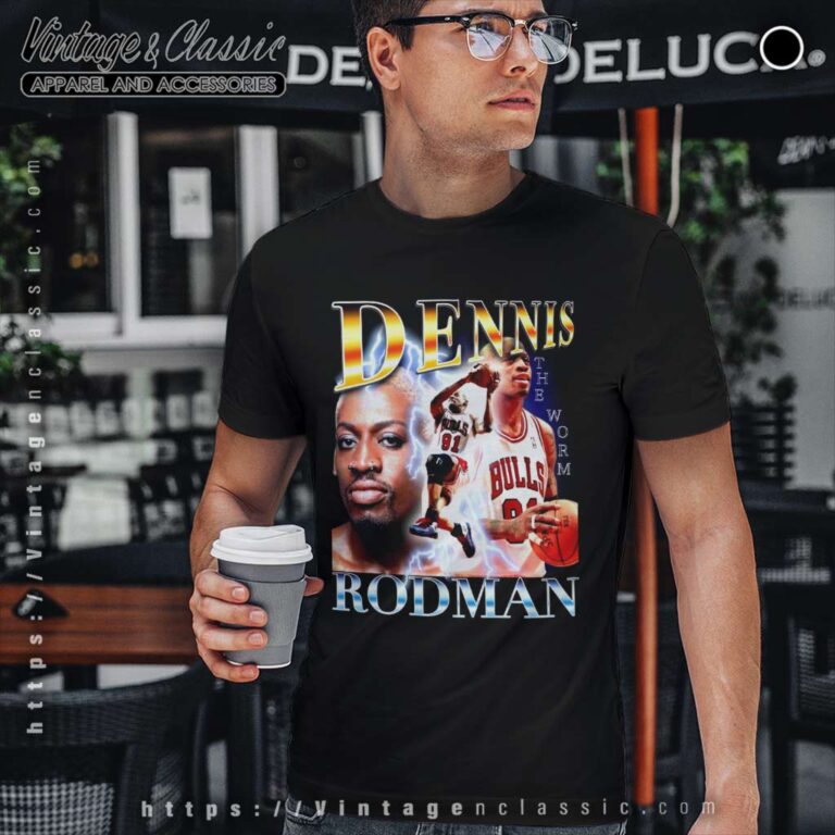 The Worm Dennis Rodman Chicago Bulls T Shirt The Worm Dennis Rodman Chicago Bulls T Shirt