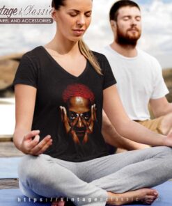 The Worm Dennis Rodman Red Hair V Neck TShirt