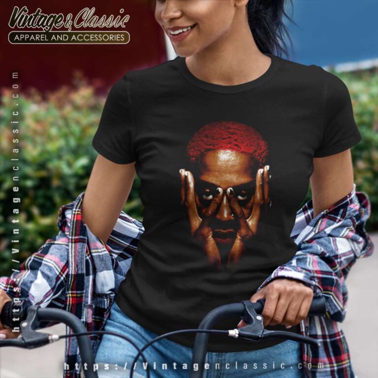 The Worm Dennis Rodman Red Hair Women TShirt The Worm Dennis Rodman Red Hair Women TShirt