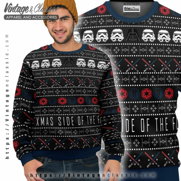 The Xmas Side Of The Force Ugly Sweater Ugly Sweater The Xmas Side Of The Force Ugly Sweater Ugly Sweater