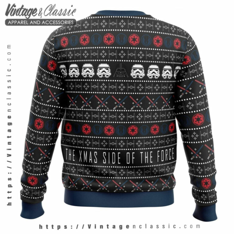 The Xmas Side Of The Force Ugly Sweater back Ugly Christmas Sweater The Xmas Side Of The Force Ugly Sweater back Ugly Christmas Sweater