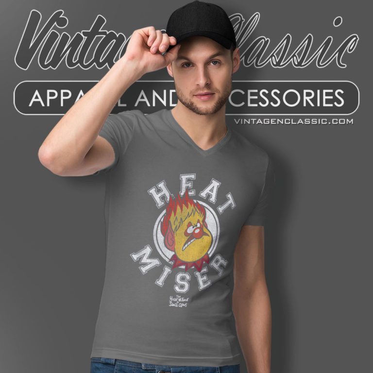 The Year Without A Santa Claus Shirt Heat Miser Stamp V Neck TShirt The Year Without A Santa Claus Shirt Heat Miser Stamp V Neck TShirt