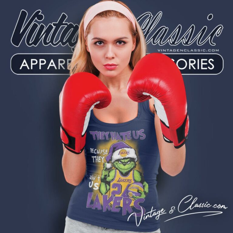 They Hate Us Because They Aint Us Grinch Los Angeles Lakers Christmas Tank Top Racerback They Hate Us Because They Aint Us Grinch Los Angeles Lakers Christmas Tank Top Racerback