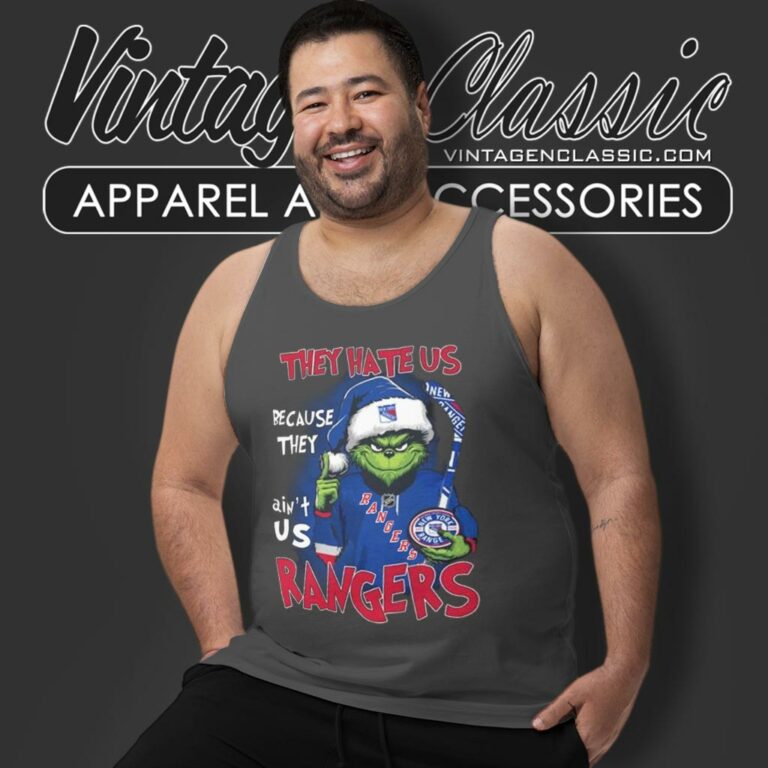They Hate Us Because They Aint Us Grinch New York Rangers Christmas Tank Top Racerback They Hate Us Because They Aint Us Grinch New York Rangers Christmas Tank Top Racerback