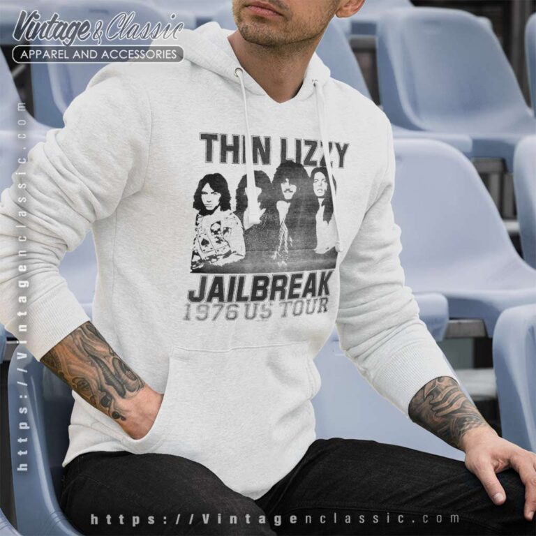 Thin Lizzy Shirt Album Jailbreak Us Tour Hoodie Thin Lizzy Shirt Album Jailbreak Us Tour Hoodie