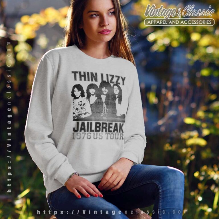 Thin Lizzy Shirt Album Jailbreak Us Tour Sweatshirt Thin Lizzy Shirt Album Jailbreak Us Tour Sweatshirt