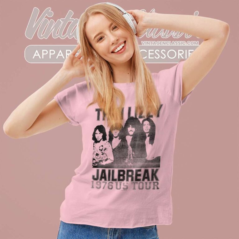 Thin Lizzy Shirt Album Jailbreak Us Tour Women TShirt Thin Lizzy Shirt Album Jailbreak Us Tour Women TShirt
