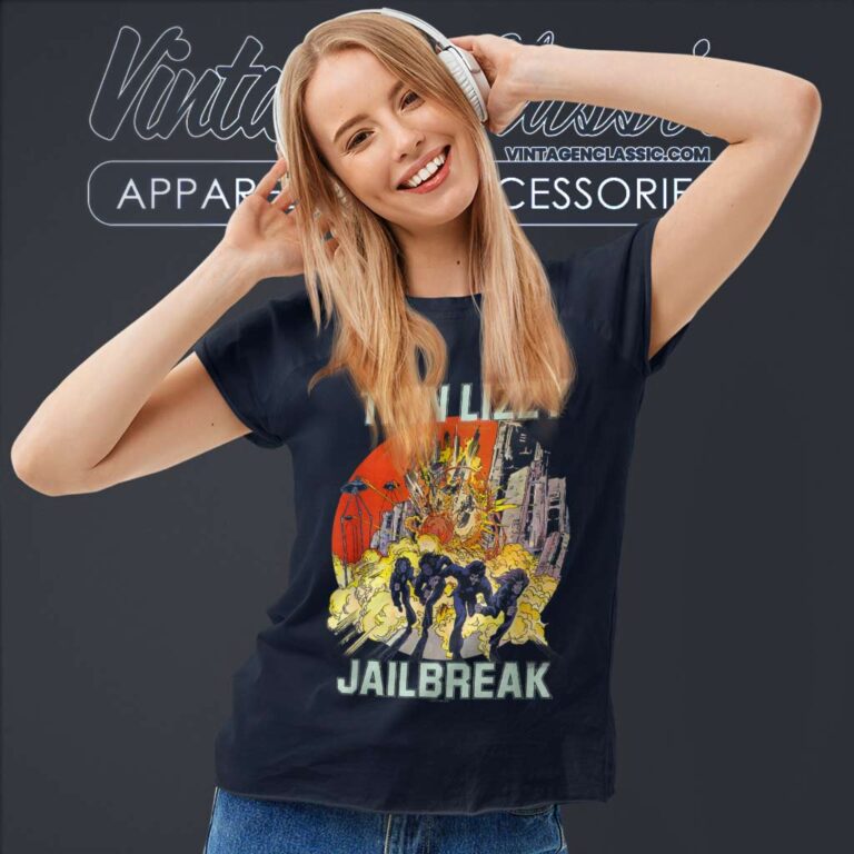 Thin Lizzy Shirt Album Jailbreak Women TShirt Thin Lizzy Shirt Album Jailbreak Women TShirt