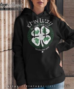 Thin Lizzy Shirt Celtic Shamrock Hoodie