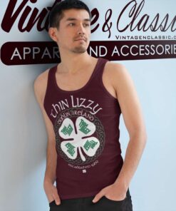 Thin Lizzy Shirt Celtic Shamrock Tank Top Racerback