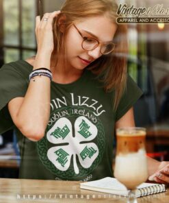 Thin Lizzy Shirt Celtic Shamrock Women TShirt