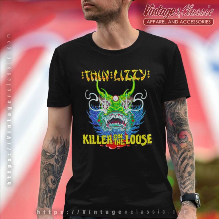 Thin Lizzy Shirt Chinatown Killer On The Loose T Shirt Thin Lizzy Shirt Chinatown Killer On The Loose T Shirt