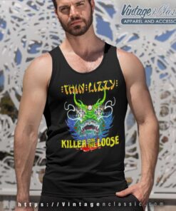 Thin Lizzy Shirt Chinatown Killer On The Loose Tank Top Racerback