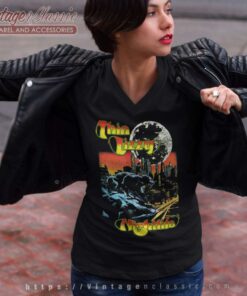 Thin Lizzy Shirt Night Life Extended V Neck TShirt