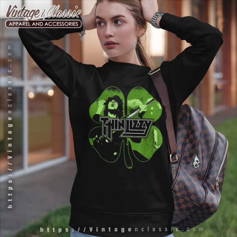 Thin Lizzy Shirt Shamrock Infill Sweatshirt Thin Lizzy Shirt Shamrock Infill Sweatshirt