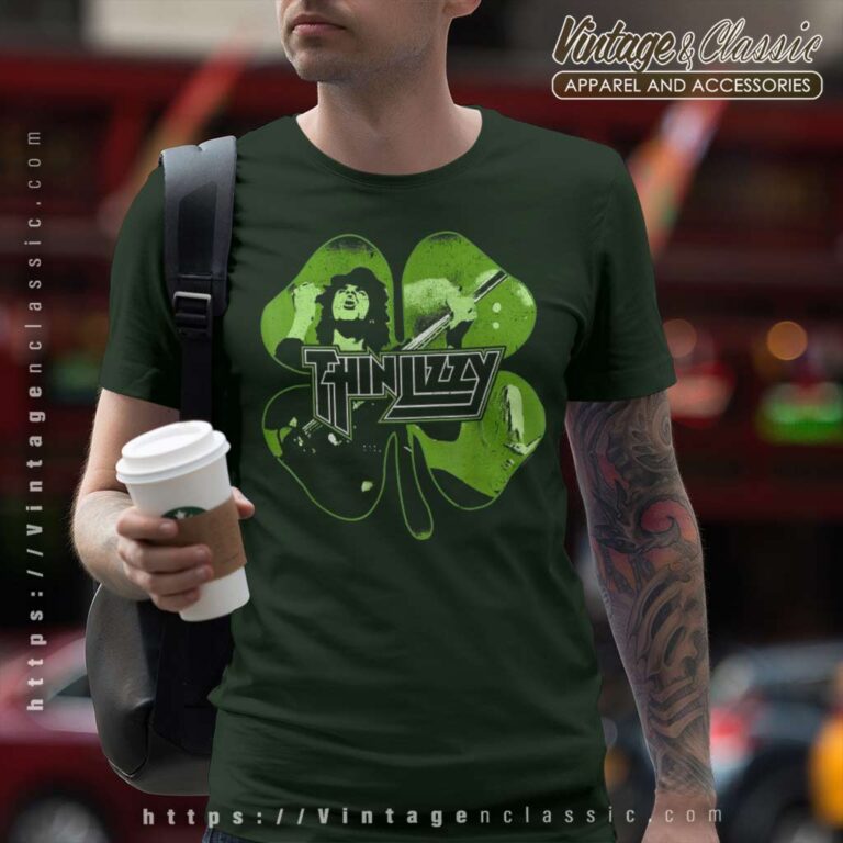 Thin Lizzy Shirt Shamrock Infill T Shirt Thin Lizzy Shirt Shamrock Infill T Shirt