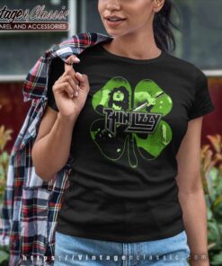 Thin Lizzy Shirt Shamrock Infill Women TShirt