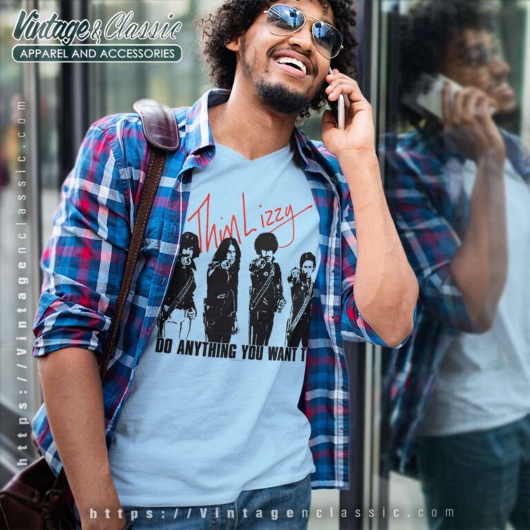 Thin Lizzy Shirt Song Do Anything You Want To V Neck TShirt Thin Lizzy Shirt Song Do Anything You Want To V Neck TShirt