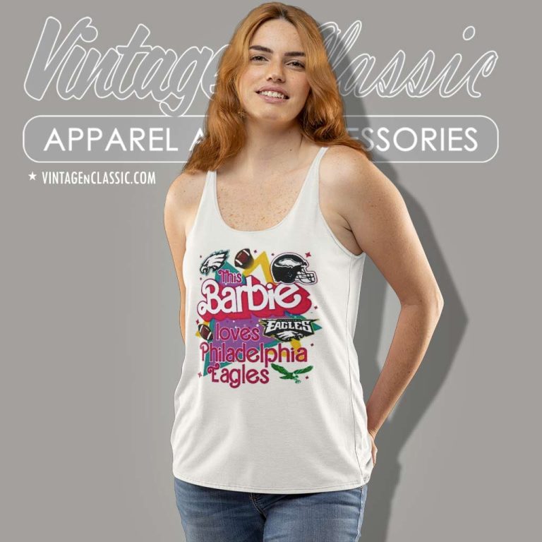 This Barbie Is Loves Philadelphia Eagles Tank Top Racerback This Barbie Is Loves Philadelphia Eagles Tank Top Racerback