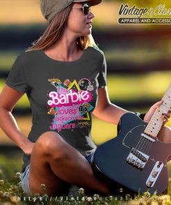 This Barbie Loves Nfl Jacksonville Jaguars Women TShirt