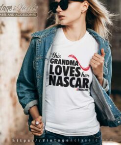 This Grandma Loves Her Nascar V Neck TShirt