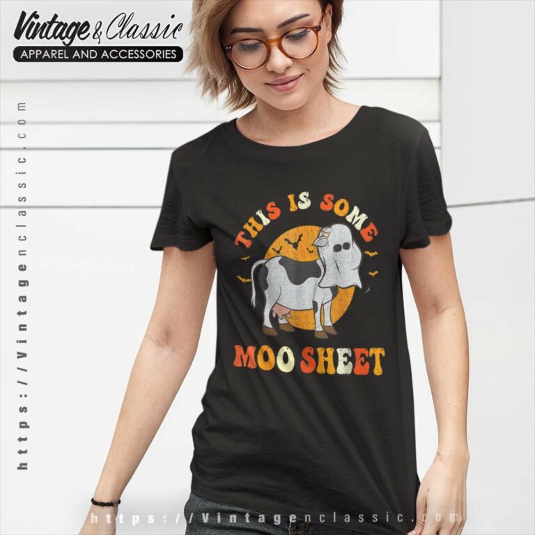 This Is Some Cow Moo Sheet Halloween Ghost Funny I Mean Boo Women TShirt This Is Some Cow Moo Sheet Halloween Ghost Funny I Mean Boo Women TShirt