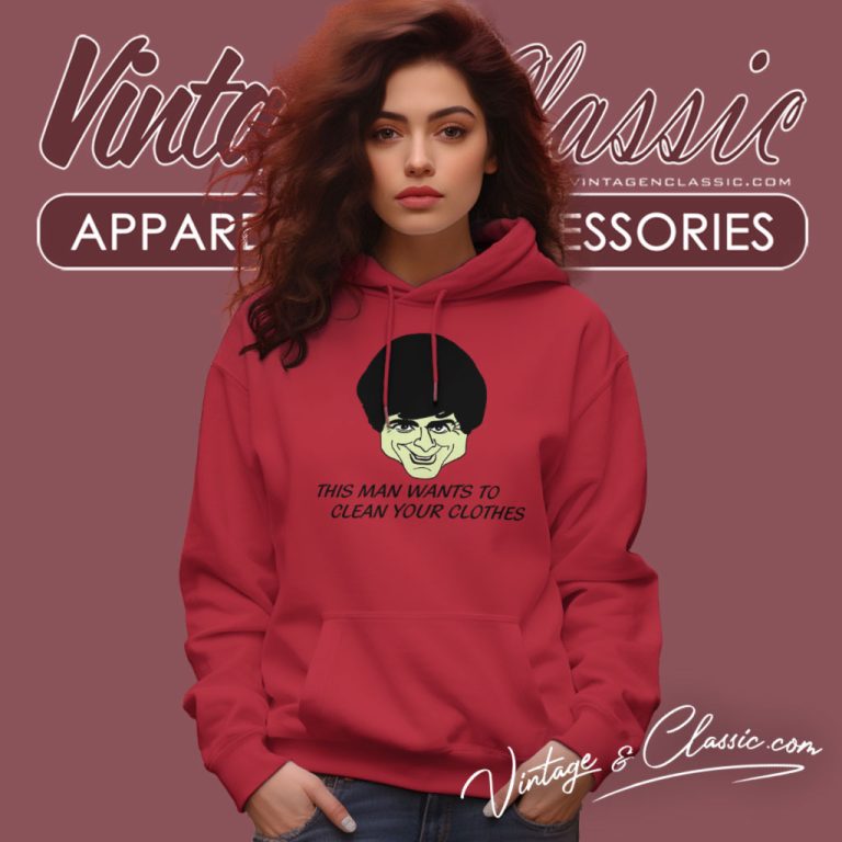 This Man Wants To Clean Your Clothes 1990s Vintage Hoodie This Man Wants To Clean Your Clothes 1990s Vintage Hoodie