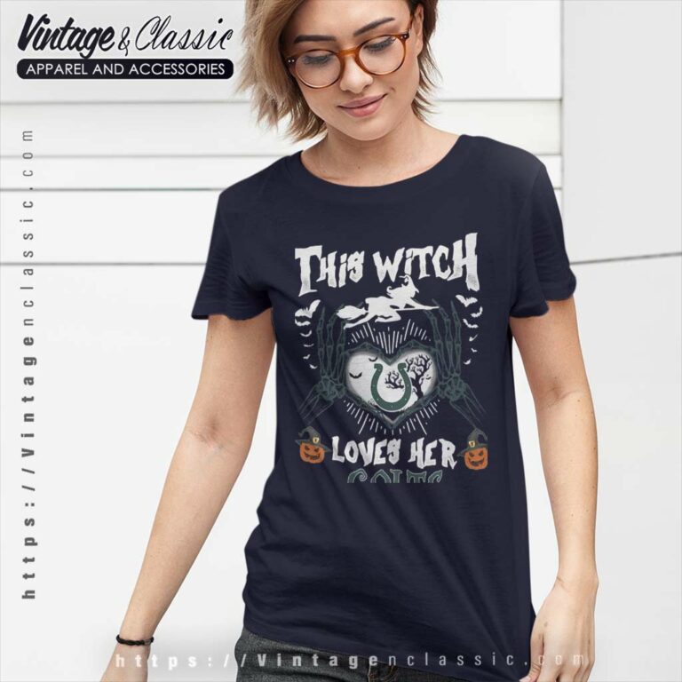 This Witch Loves Her Colts Halloween Women TShirt This Witch Loves Her Colts Halloween Women TShirt
