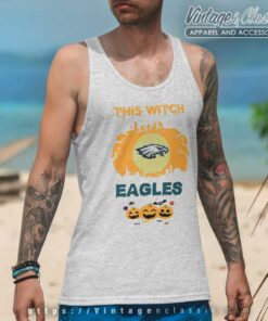 This Witch Loves Philadelphia Eagles Tank Top Racerback