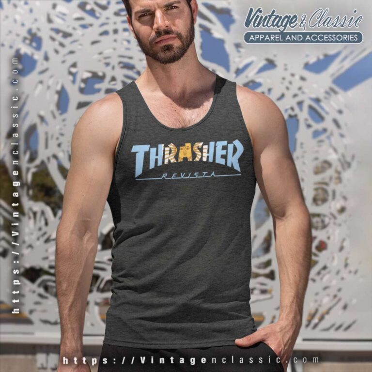 Thrasher Argentina Revista Tank Top Racerback Thrasher Argentina Revista Tank Top Racerback