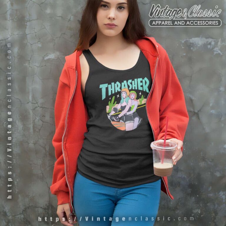 Thrasher Babes Skate Tank Top Racerback Thrasher Babes Skate Tank Top Racerback