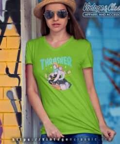 Thrasher Babes Skate V Neck TShirt