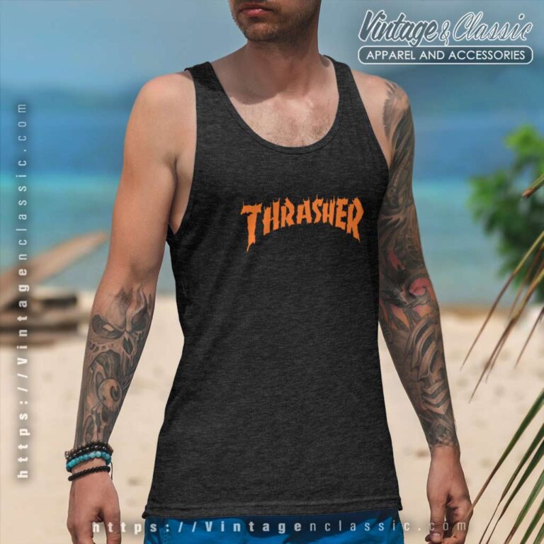 Thrasher Burn It Down Tank Top Racerback Thrasher Burn It Down Tank Top Racerback