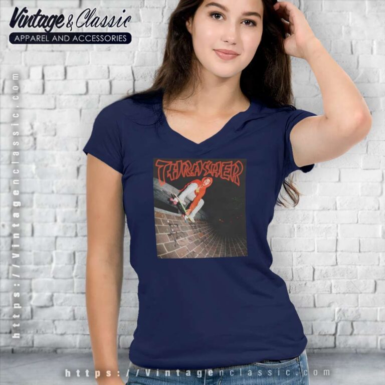 Thrasher China Banks V Neck TShirt Thrasher China Banks V Neck TShirt