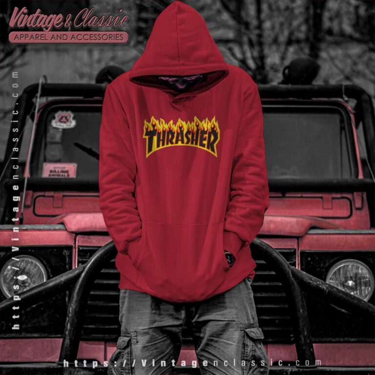 Thrasher Flame Big Logo Hoodie Thrasher Flame Big Logo Hoodie