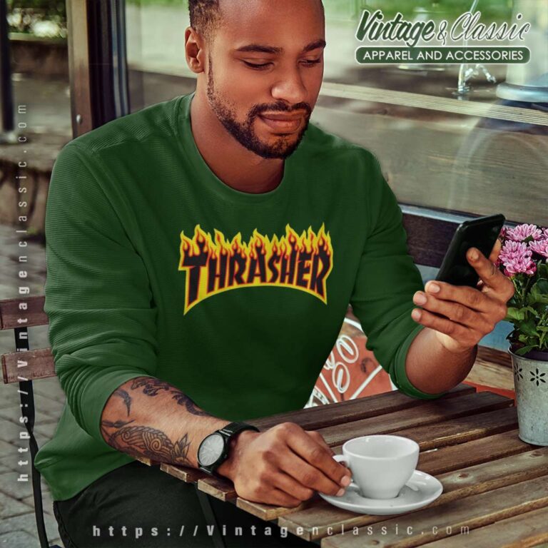 Thrasher Flame Big Logo Sweatshirt Thrasher Flame Big Logo Sweatshirt