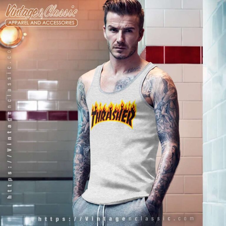 Thrasher Flame Big Logo Tank Top Racerback Thrasher Flame Big Logo Tank Top Racerback