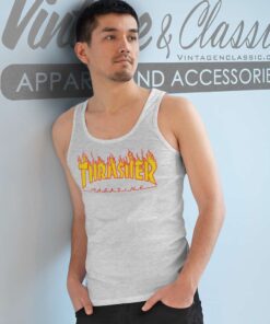 Thrasher Flame Logo Tank Top Racerback