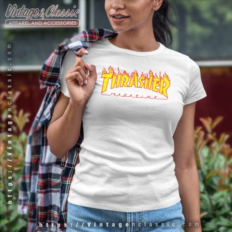 Thrasher Flame Logo Women TShirt Thrasher Flame Logo Women TShirt