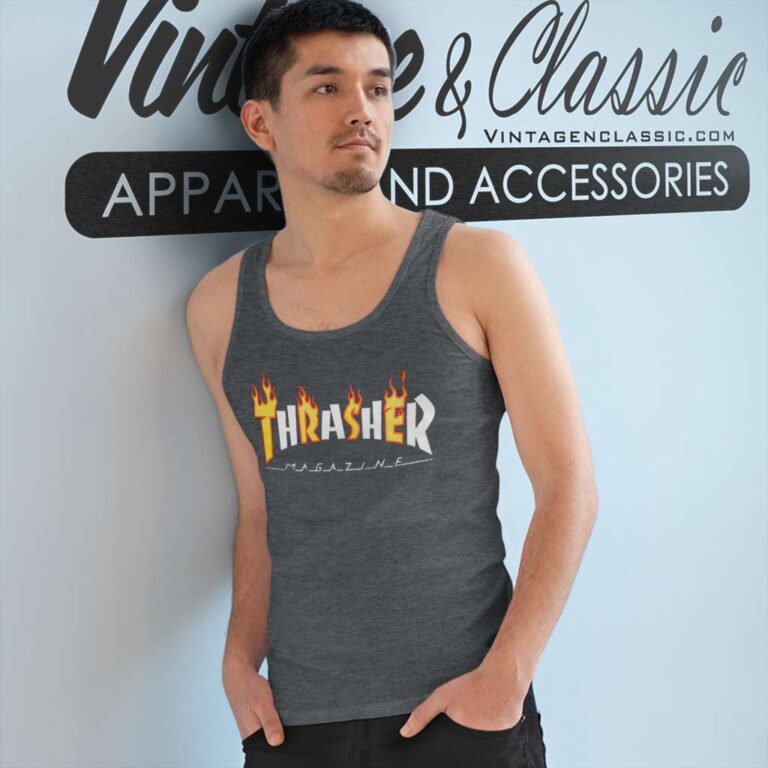 Thrasher Flame Mag Tank Top Racerback Thrasher Flame Mag Tank Top Racerback