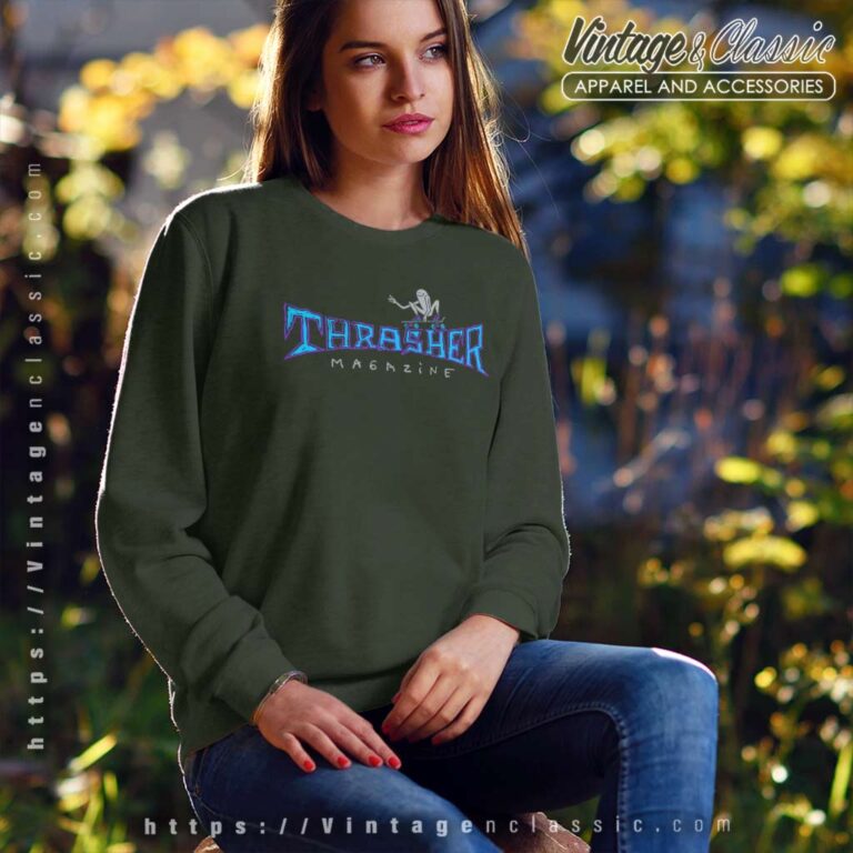 Thrasher Gonz Thumbs Up Dark Sweatshirt Thrasher Gonz Thumbs Up Dark Sweatshirt