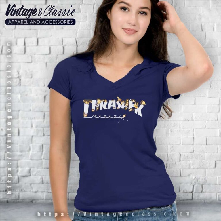 Thrasher Intro Burner Skate V Neck TShirt Thrasher Intro Burner Skate V Neck TShirt