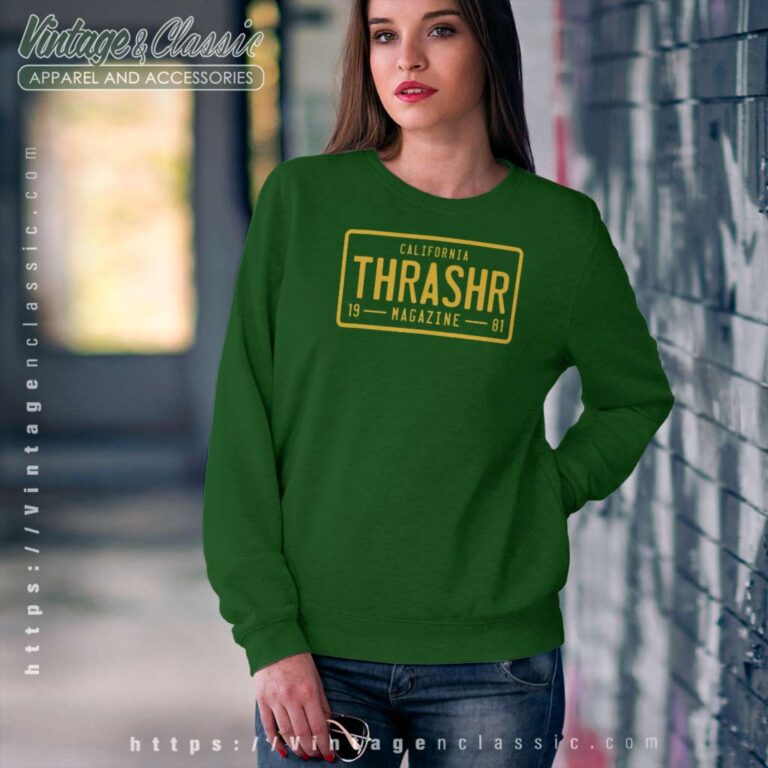 Thrasher License Plate Sweatshirt Thrasher License Plate Sweatshirt