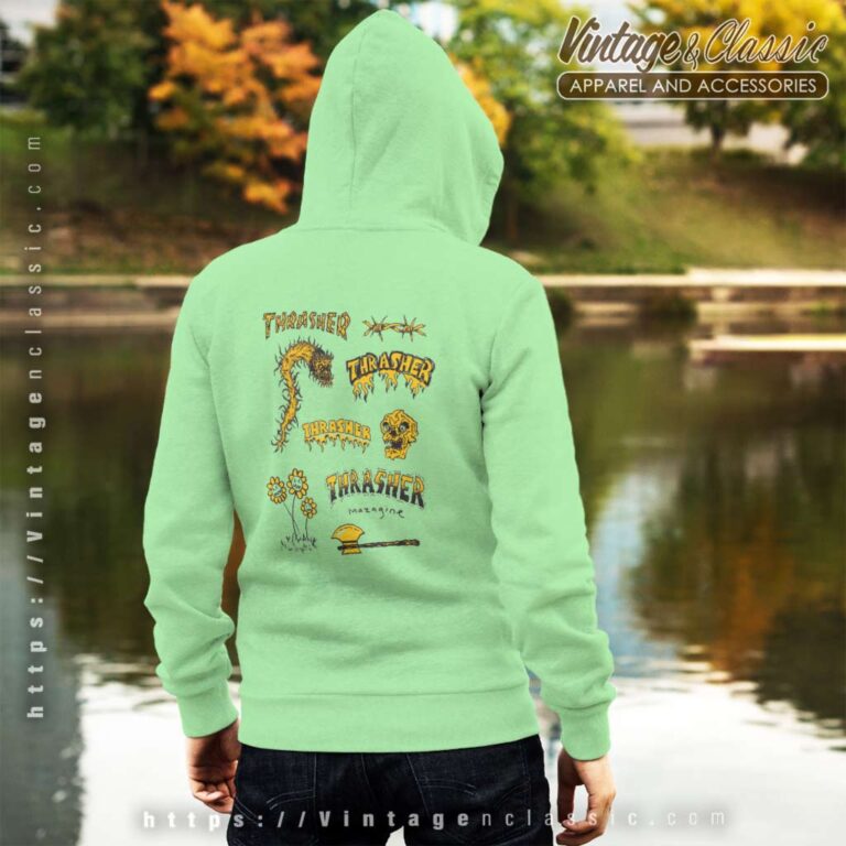 Thrasher Magazine Barbarian Hoodie Back Thrasher Magazine Barbarian Hoodie Back