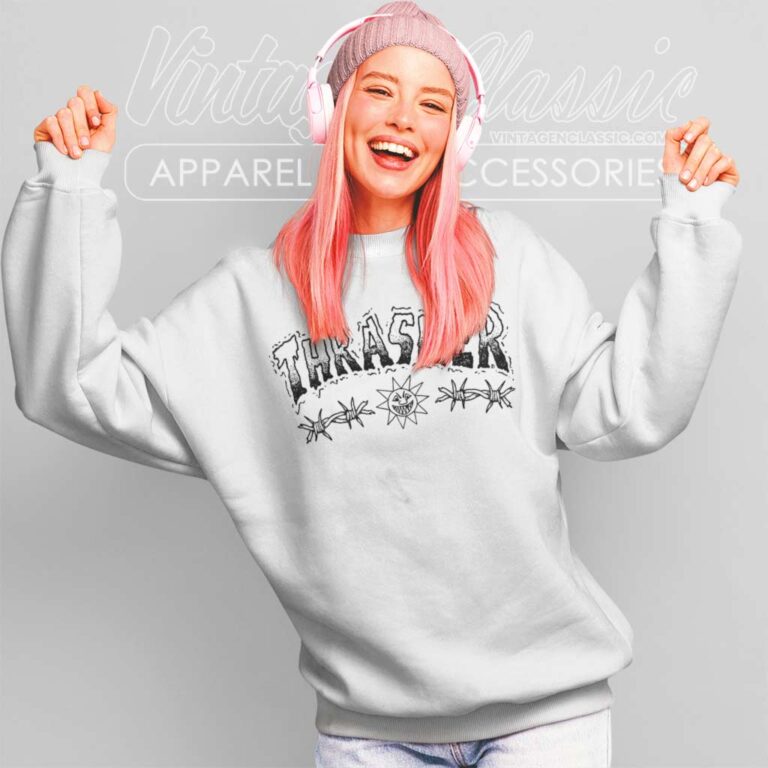 Thrasher Magazine Barbed Wire Sweatshirt Thrasher Magazine Barbed Wire Sweatshirt
