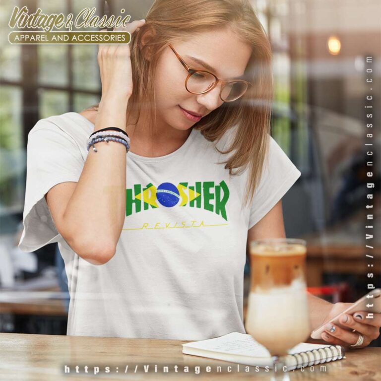Thrasher Magazine Brazil Revista Women TShirt Thrasher Magazine Brazil Revista Women TShirt