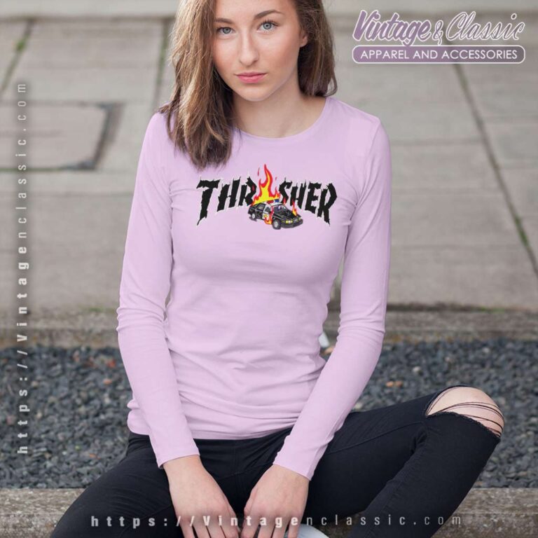 Thrasher Magazine Cop Car Long Sleeve Tee Thrasher Magazine Cop Car Long Sleeve Tee