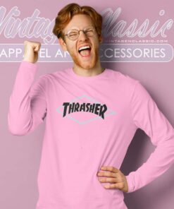 Thrasher Magazine Diamond Logo Long Sleeve Tee